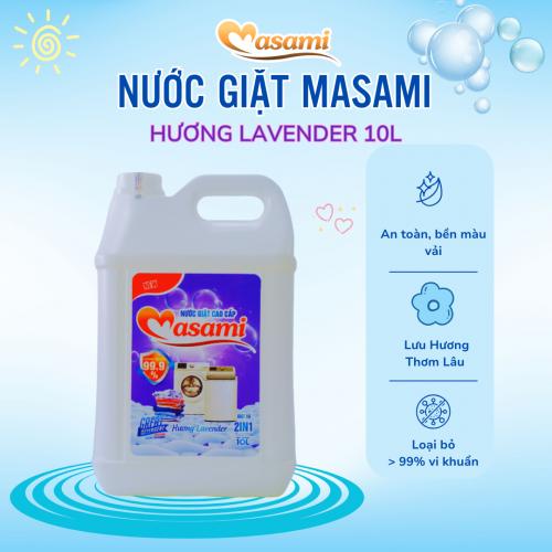 Nước giặt Masami Lavender 10L