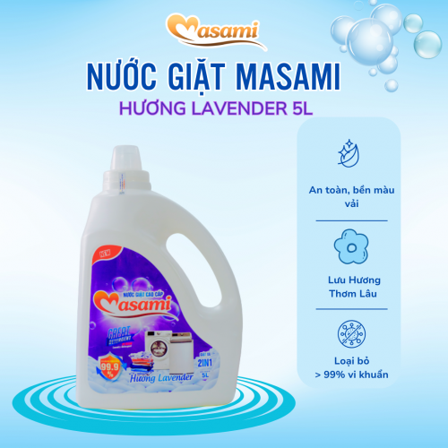  Nước giặt Masami Lavender 5L