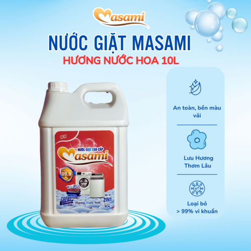 Nước giặt Masami nước hoa 10L