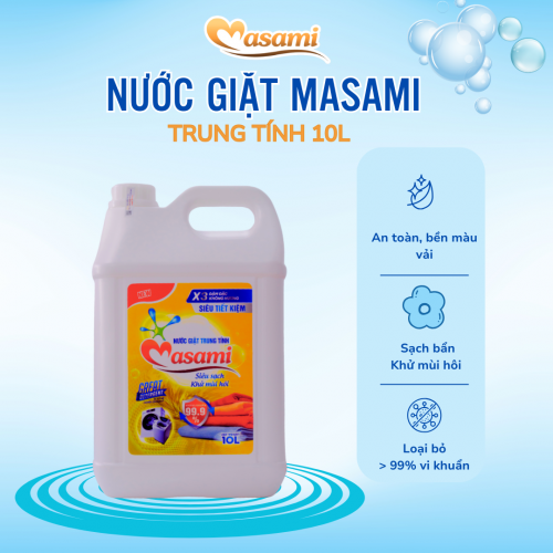 Nước giặt Masami trung tính 10L
