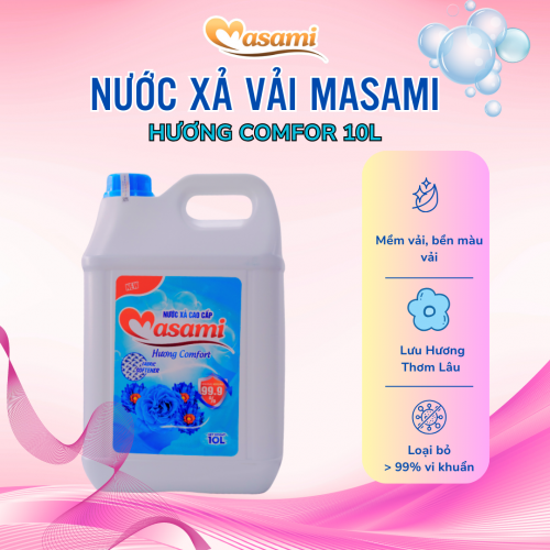 Nước xả vải Masami Comfort 10 lít