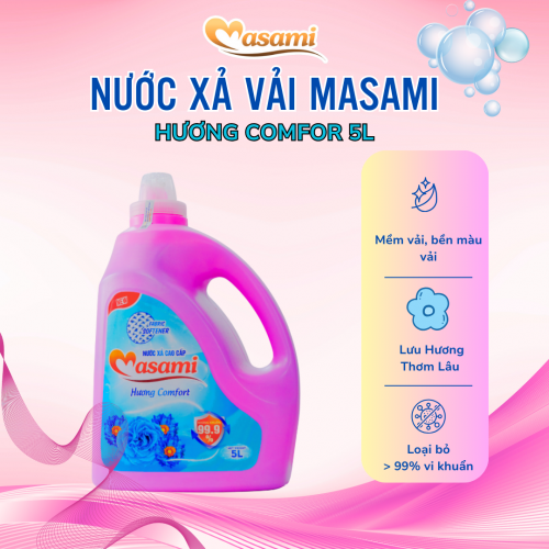 Nước xả vải Masami Comfort 5 lít