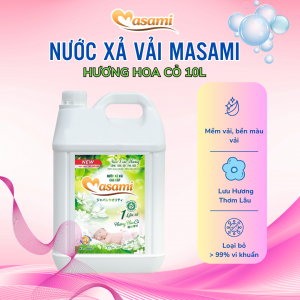 Nước xả vải Masami hương hoa cỏ 10 lít