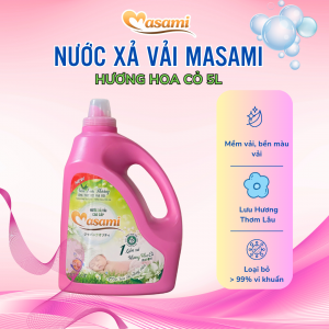 Nước xả vải Masami hương hoa cỏ 5 lít