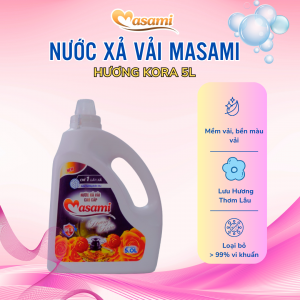 Nước xả vải Masami hương Kora 5 lít