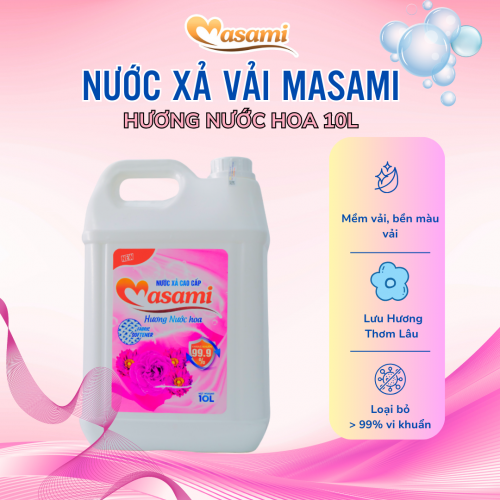 Nước xả vải Masami hương nước hoa 10 lít