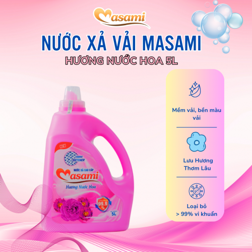Nước xả vải Masami hương nước hoa 5 lít