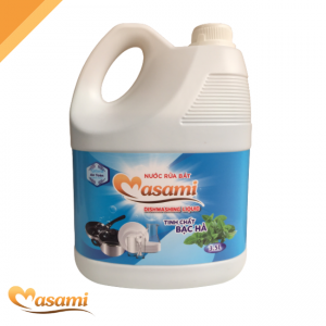 Nước rửa chén Masami hương bạc hà can 3,5 lít - 8938543051161